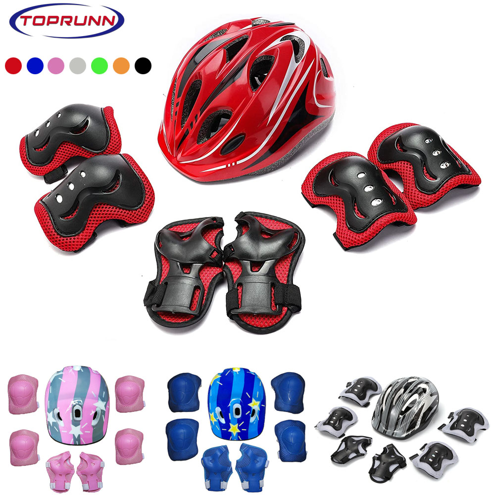 Cycling Gear Of The Year - Casco de bicicleta para niños, rodilleras,