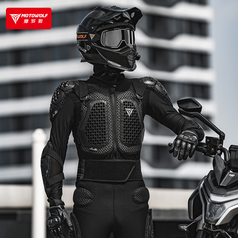 Cycling Gear Jacket - Chaqueta de motocicleta, armadura corporal para