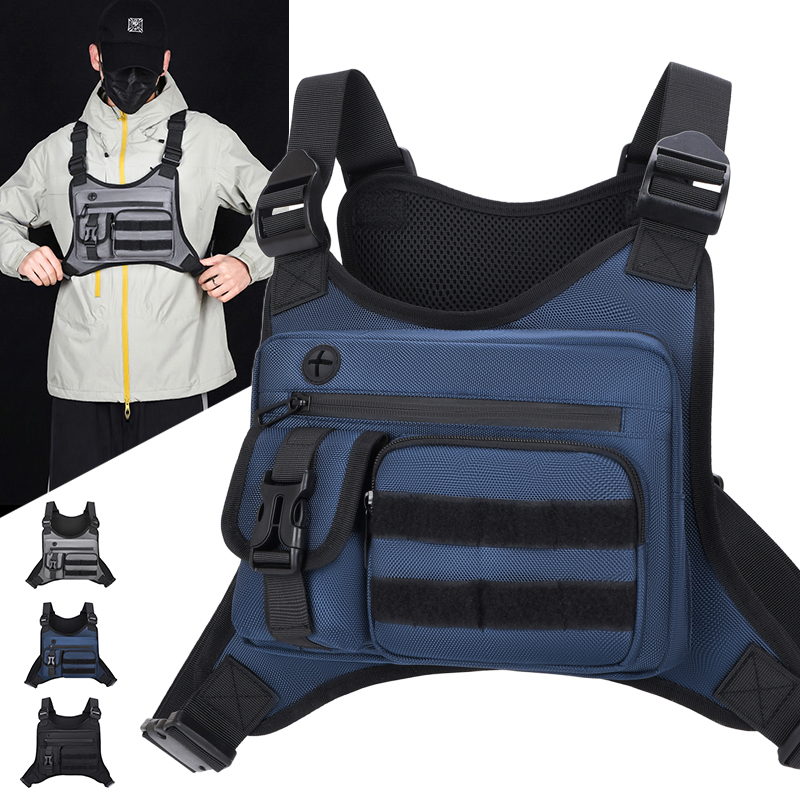 Cycling Gear Pouch - Bolsa Táctica para Pecho, Impermeable, para