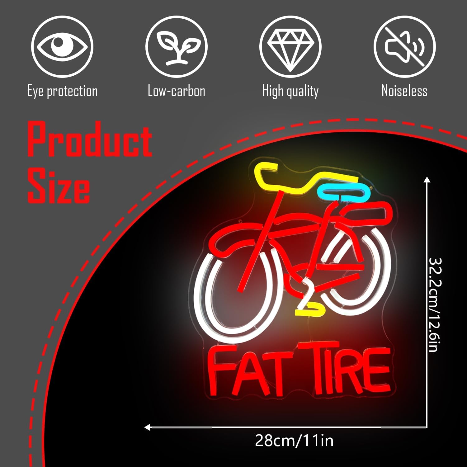 Letrero LED de Neón para Bicic - Cycling Gear Shop reseña y precio