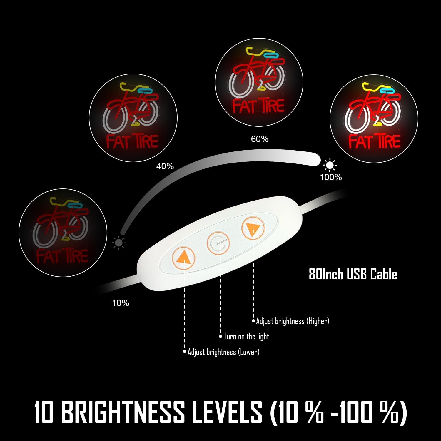 Letrero LED de Neón para Bicic - Cycling Gear Shop reseña y precio