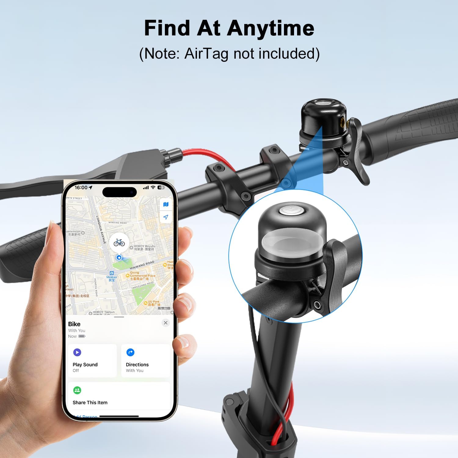 Timbre de bicicleta para Apple - Bike Bell reseña y precio